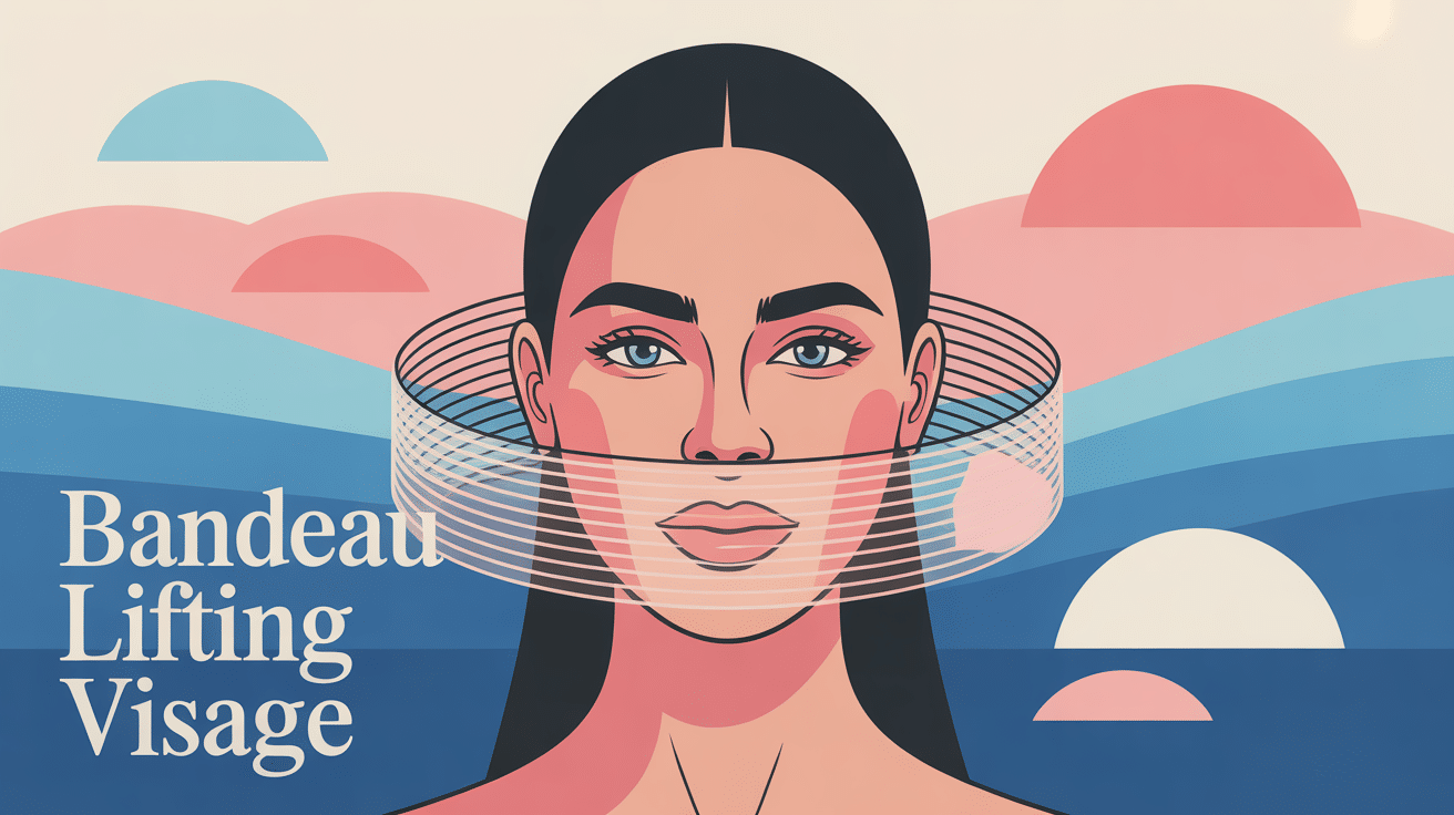 illustration bandeau lifting visage avis femme moderne