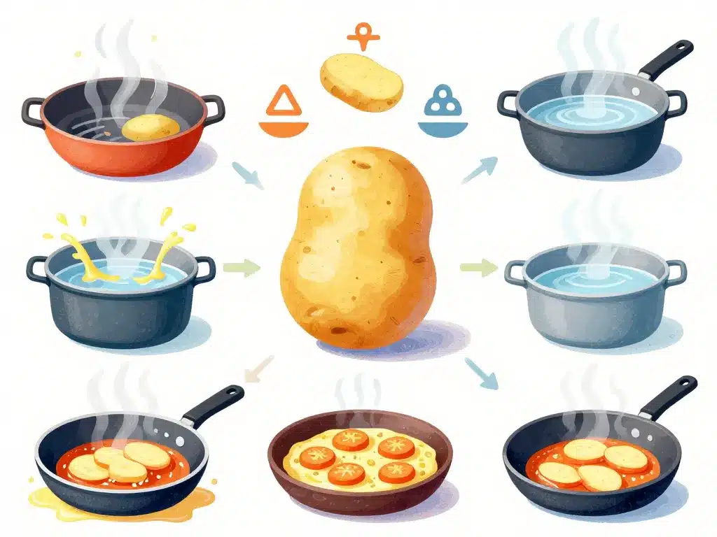 Effet des modes de cuisson sur les calories de la pomme de terre et la santé