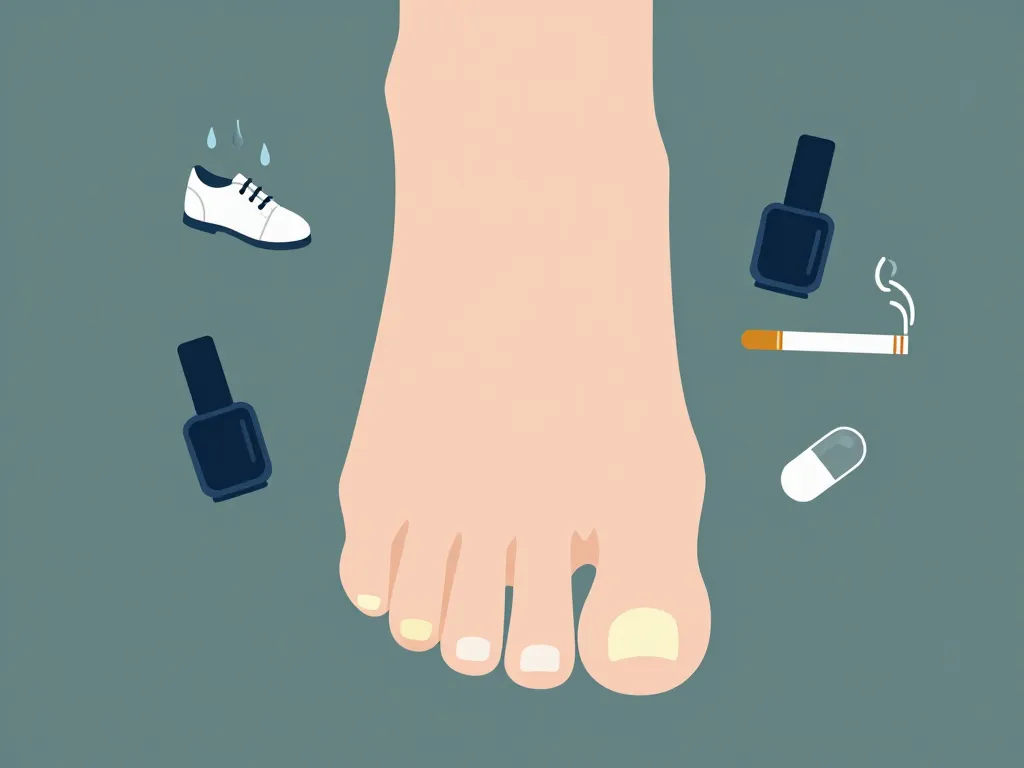 Symbolique causes ongles des pieds jaunes