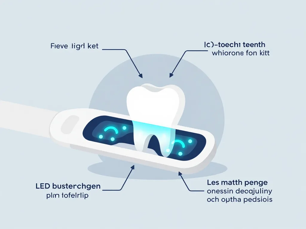 diamond smile avis schema kit blanchiment LED conceptualisé