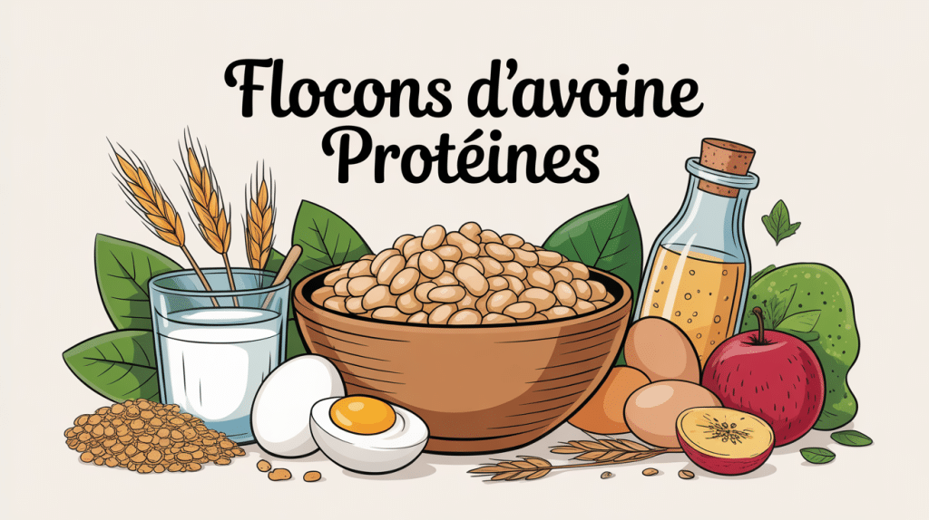 illustration flocons d avoine proteines apport nutritionnel