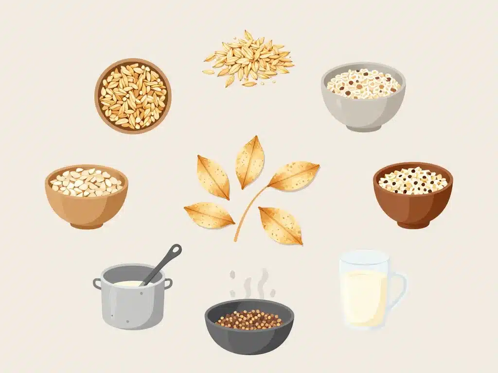 diagramme choix et preparation flocons d avoine proteines