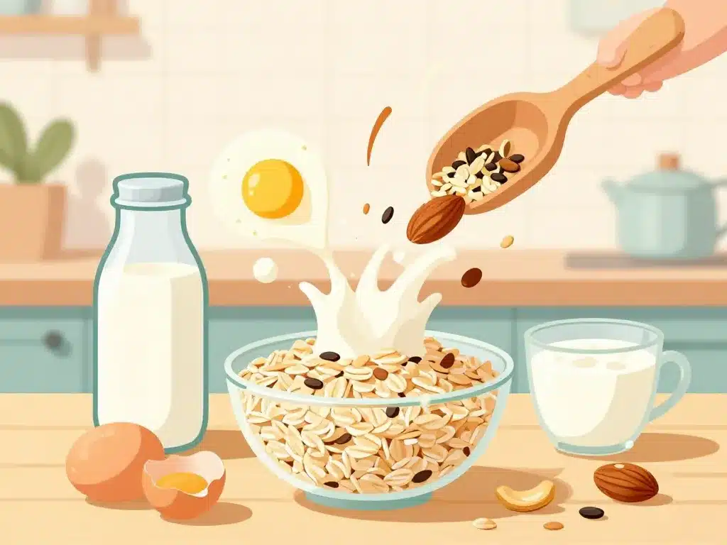 combinaison flocons d avoine proteines pour repas