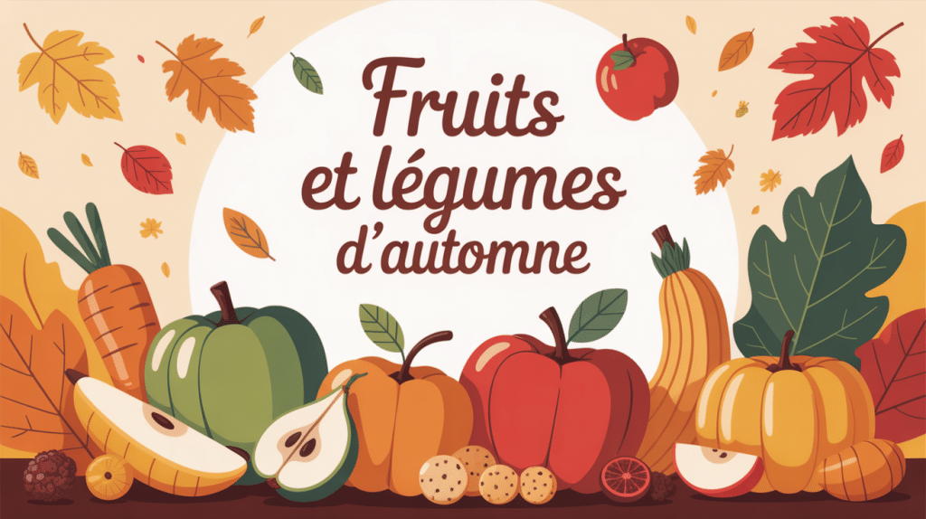fruit et legume d automne disposition colorée