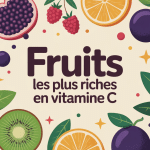 illustration de fruit plus riche en vitamine c