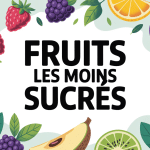 fruits les moins sucres ensemble fruits rouges agrumes avocat pomme