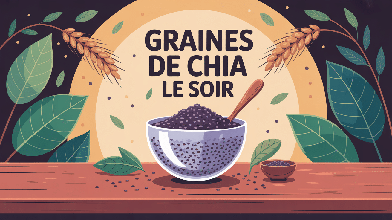 graines de chia le soir bol pudding crépuscule