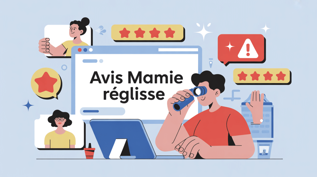 mamie réglisse avis négatif illustration méfiance boutique