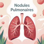 Peut-on vivre avec des nodules aux poumons illustration stylisée rassurante