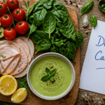 aliments faibles en calories, légumes, fruits et dinde