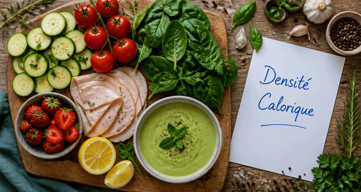 aliments faibles en calories, légumes, fruits et dinde