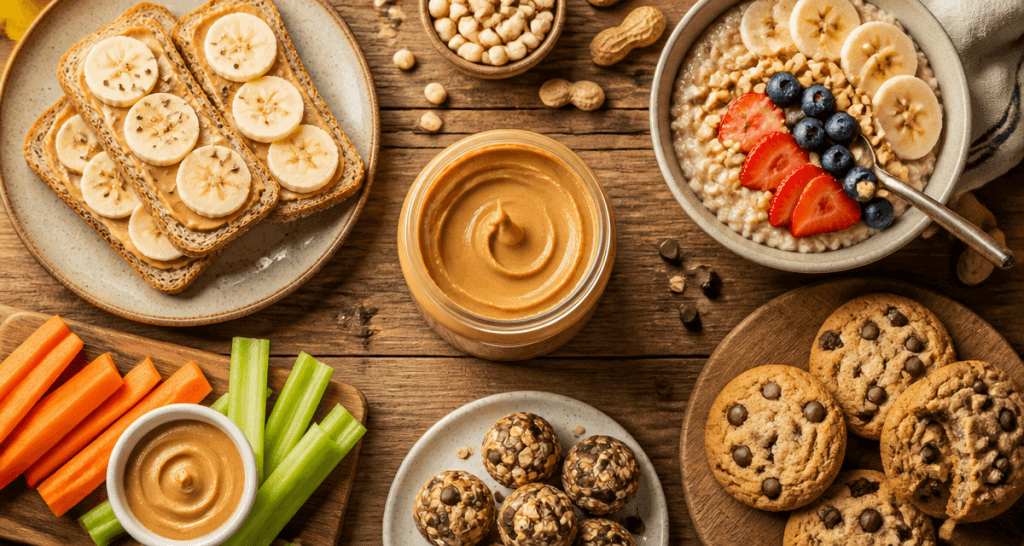 avec quoi manger du beurre de cacahuete sur table gourmande