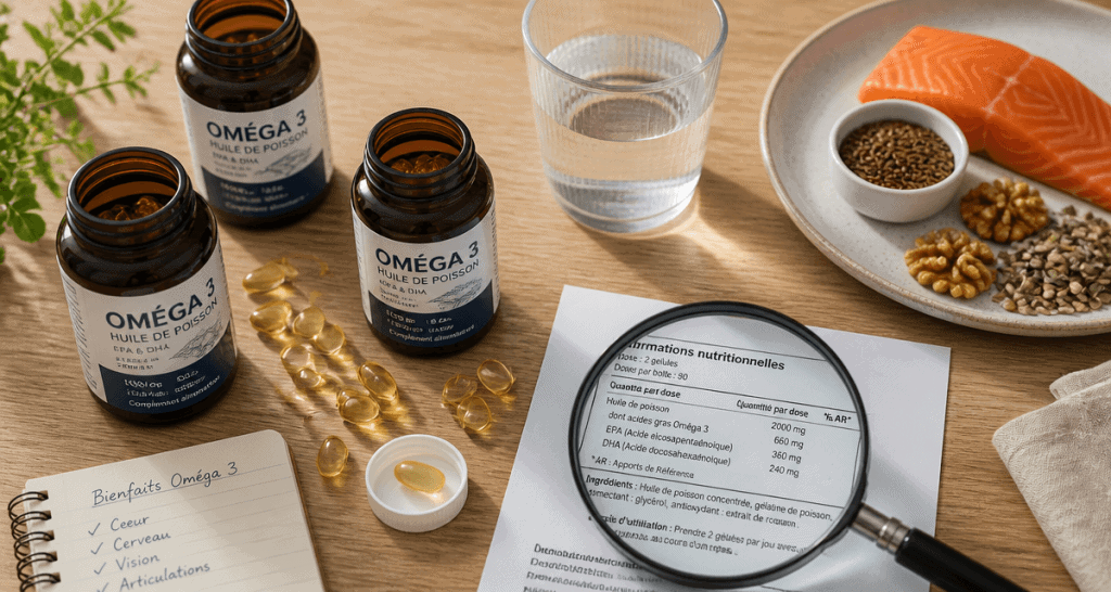 combien de gelule omega 3 par jour flacons et aliments