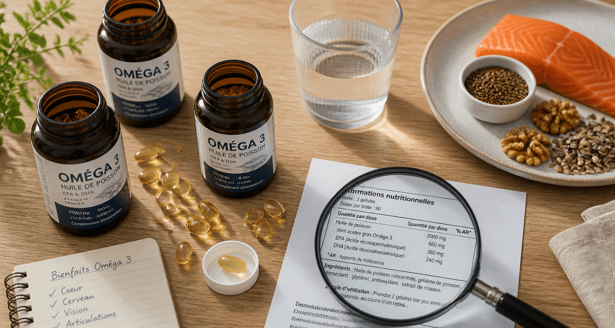 combien de gelule omega 3 par jour flacons et aliments