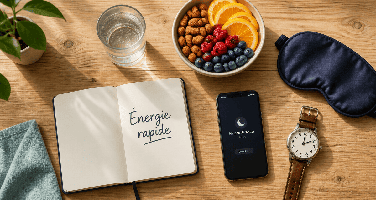 comment avoir de l energie rapidement table astuces
