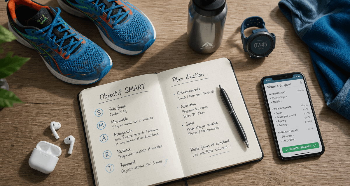 comment se motiver à faire du sport carnet baskets accessoires