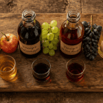 meilleur vinaigre pour la sante plateau bouteilles et ingredients