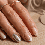 modèle vernis semi permanent baby boomer effet miroir