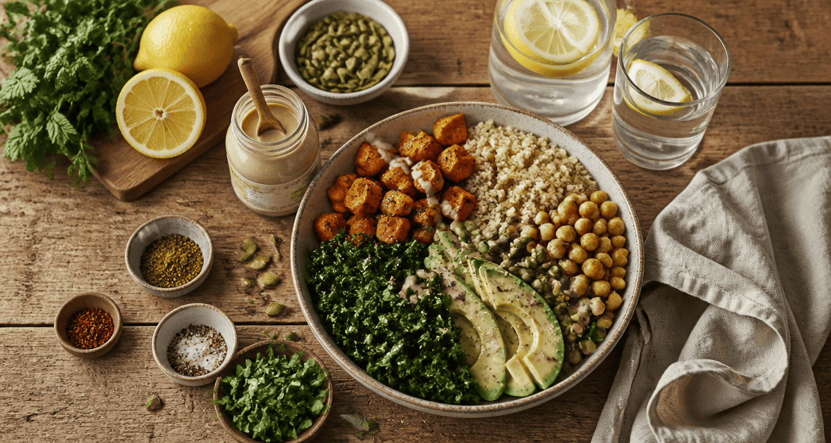 nourriture healthy Buddha bowl coloré