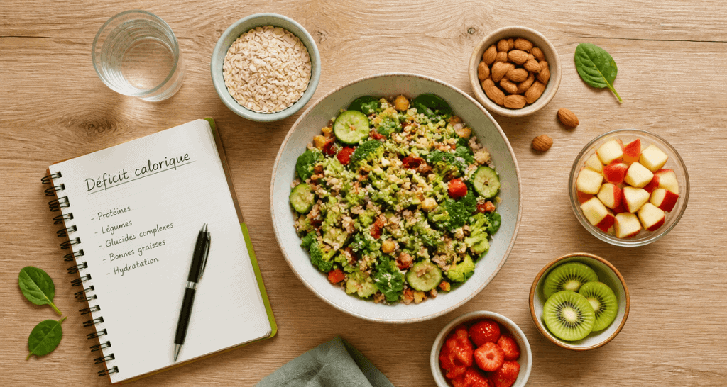nutrition perdre du poids salade quinoa légumes