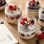 overnight oats perte de poids avec fruits et graines