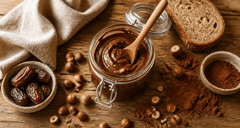 pate a tartiner healthy noisette cacao maison