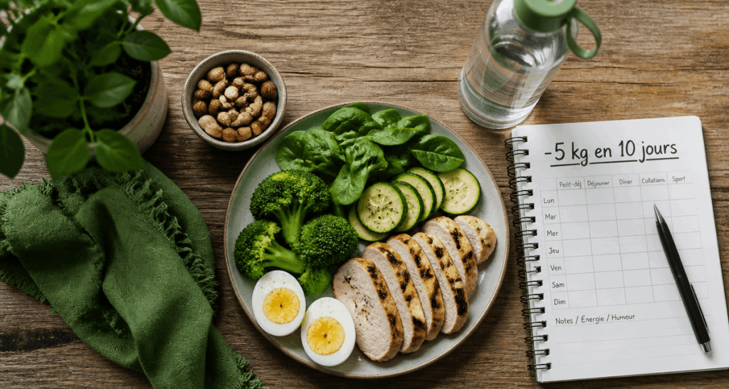 perdre 5 kg en 10 jours plat équilibré
