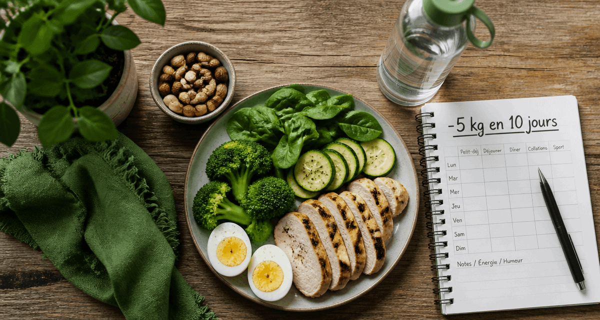 perdre 5 kg en 10 jours plat équilibré