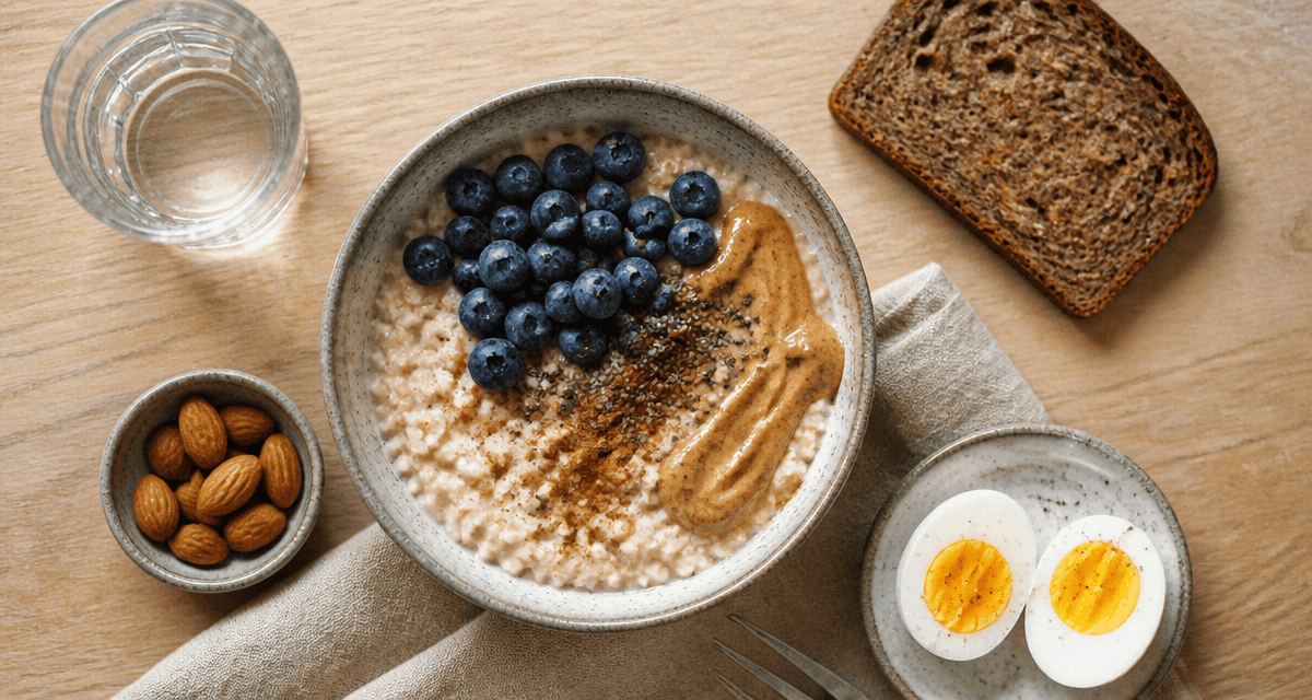 Petit dej équilibré recette bol porridge et accompagnements