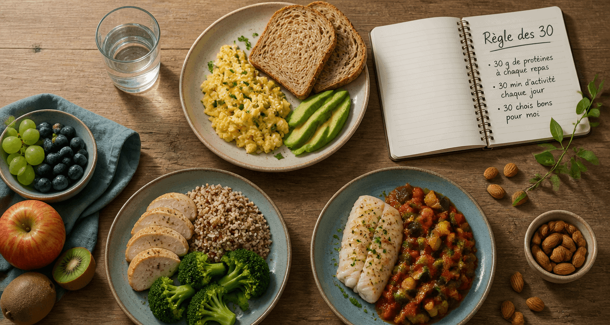 plan alimentaire pour perte de poids assiettes saines