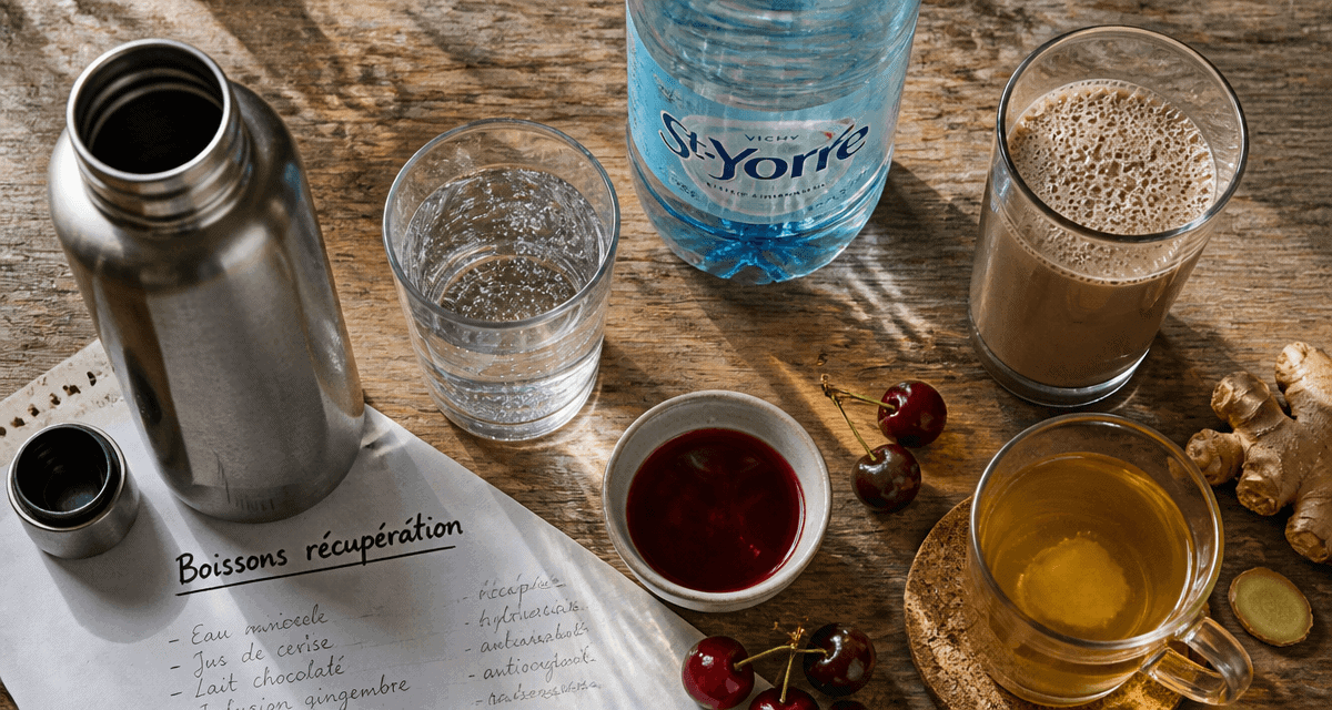 Que boire contre les courbatures : boissons efficaces sur table