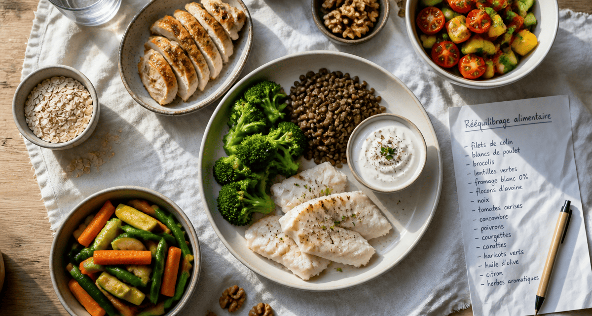 quoi manger en regime assiette equilibrée