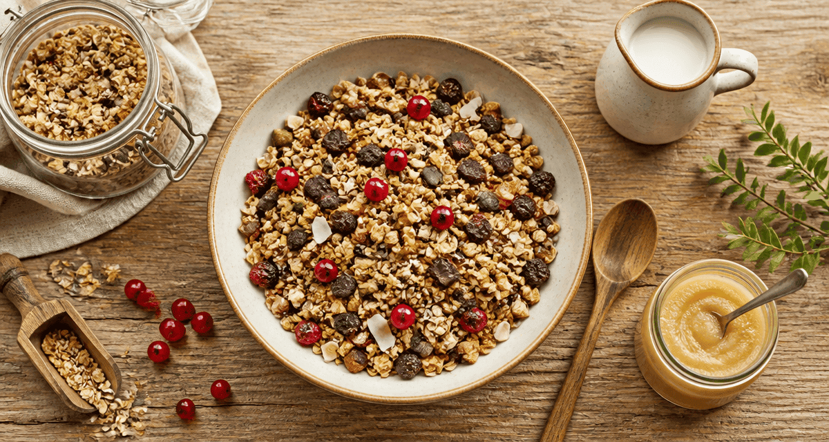 recette muesli maison healthy avec fruits secs et graines
