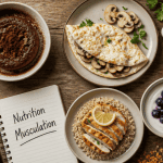 Recette riche en proteine musculation, assiettes variées sur table