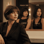 Tendance coupe carré femme sur différents visages
