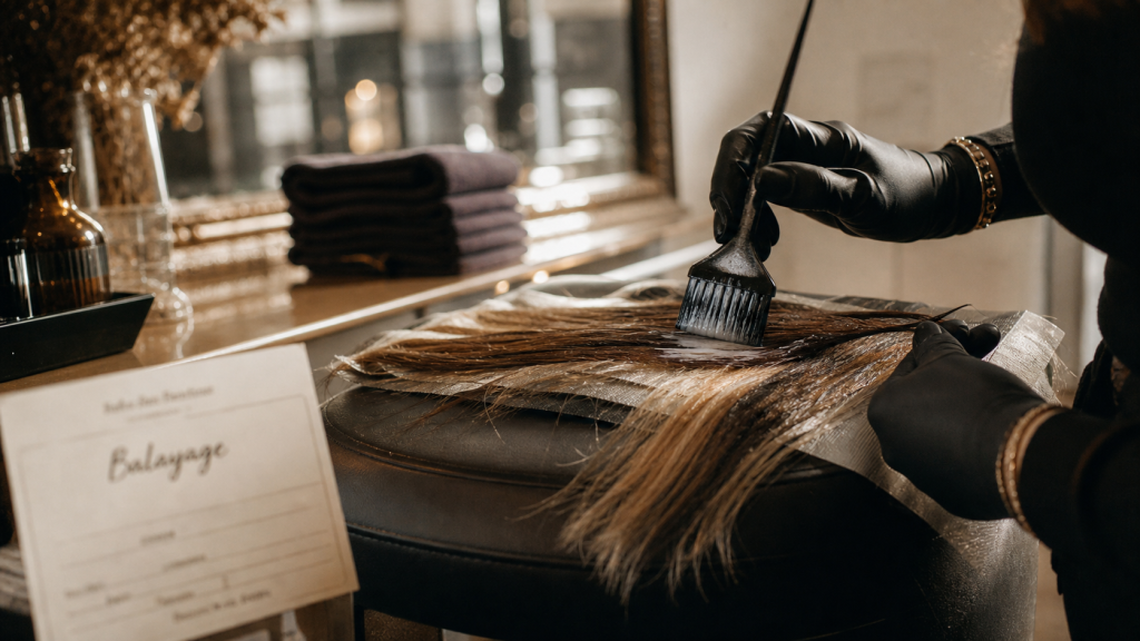 C’est quoi un balayage ? Voiles de mèches à main levée en salon