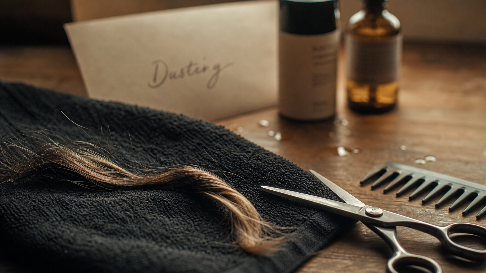 Couper fourches cheveux : ciseaux sur mèche, méthode dusting