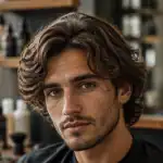 dégradé mi long homme salon coiffure