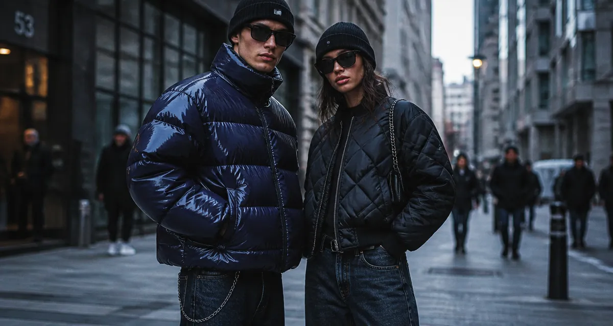 doudoune veste mannequins mode urbaine hiver