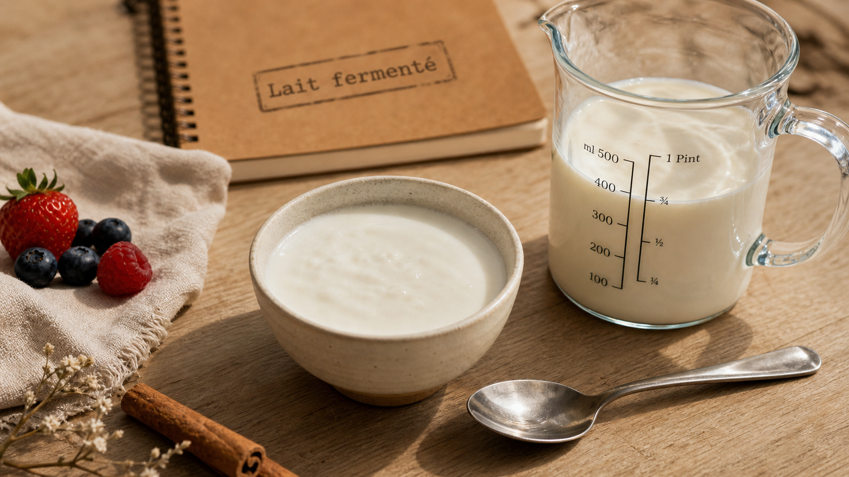 Lait fermente et perte de poids : bol de kéfir nature