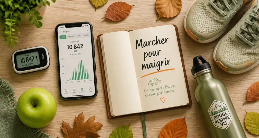 Marcher fait il maigrir podomètre baskets gourde