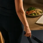 Femme 50 ans gainage pour perdre du ventre femme 50 ans, assiette protéines et légumes