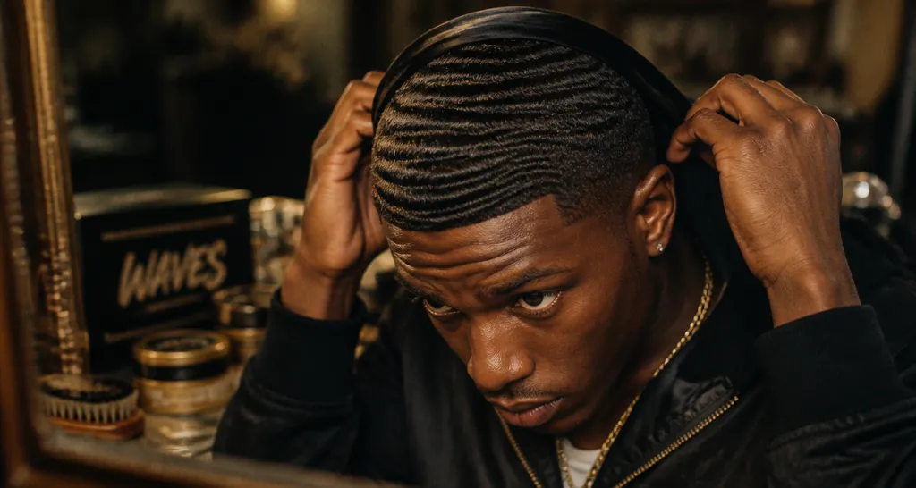 wave coiffure homme avec durag