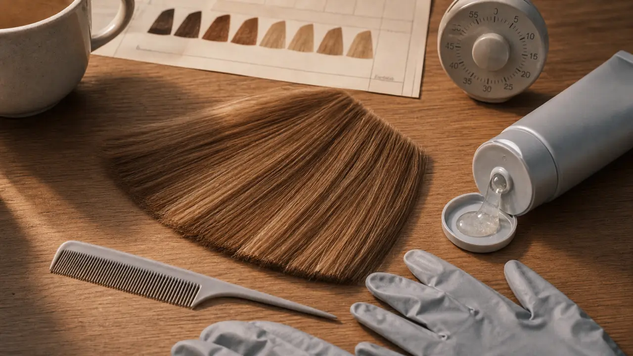 Avis Garnier gelée éclaircissante : 2 tons, photo produit sur cheveux châtain clair