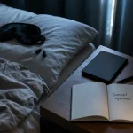 Avoir un sommeil réparateur : lit défait, masque et bouchons d’oreilles avant minuit