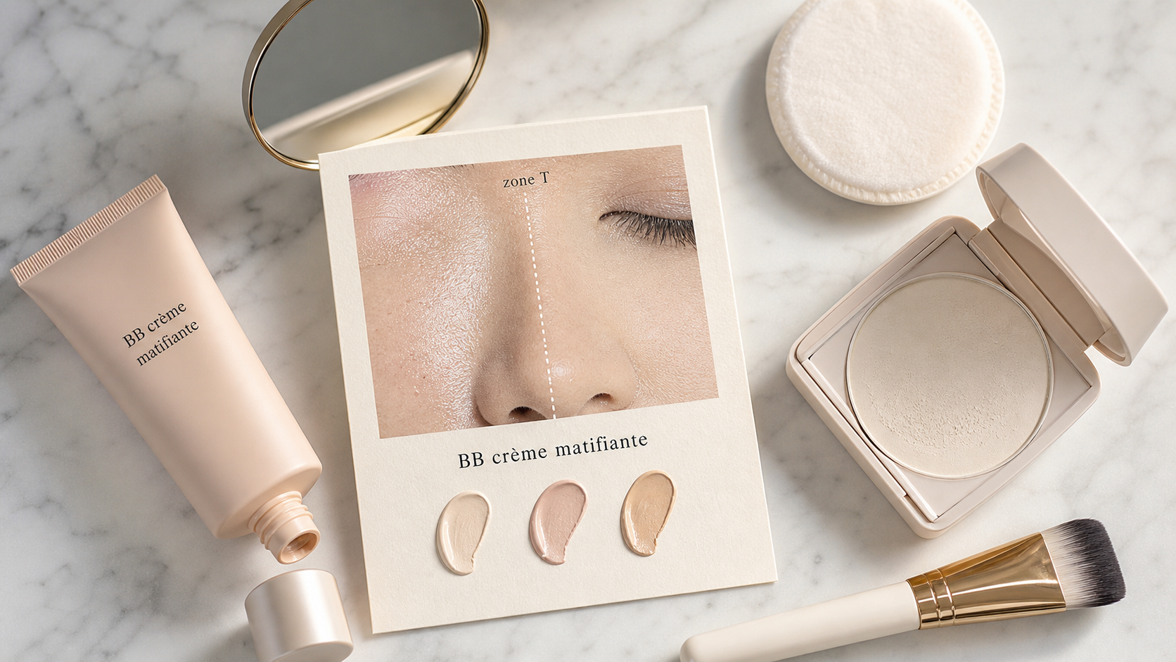 BB crème peau grasse matifiante : texture sur peau grasse
