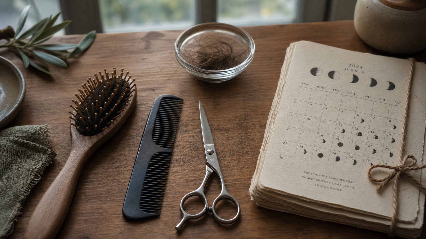 Cheveux et la lune : phases lunaires pour la pousse
