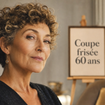 Coupe cheveux frisés courts femme 60 ans : dégradé léger volumisant
