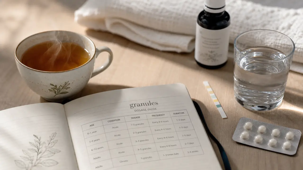 Cystite homéopathie : tisane, granules et bandelette urinaire