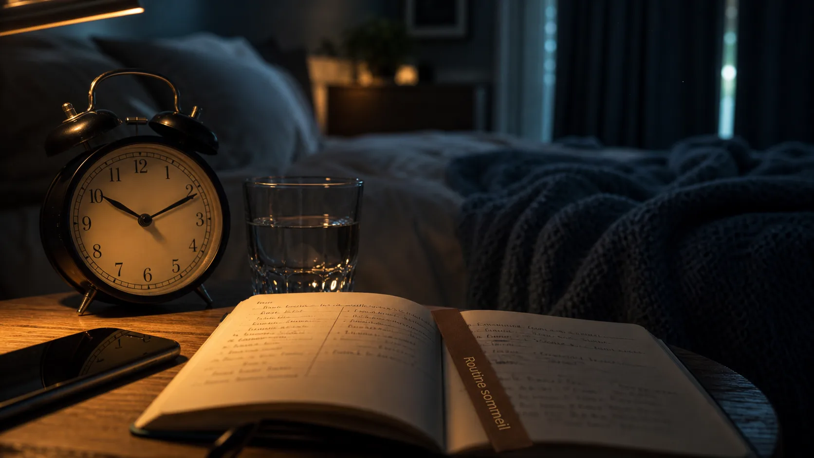 Mieux dormir: les bases, routine sommeil : réveil, chambre calme